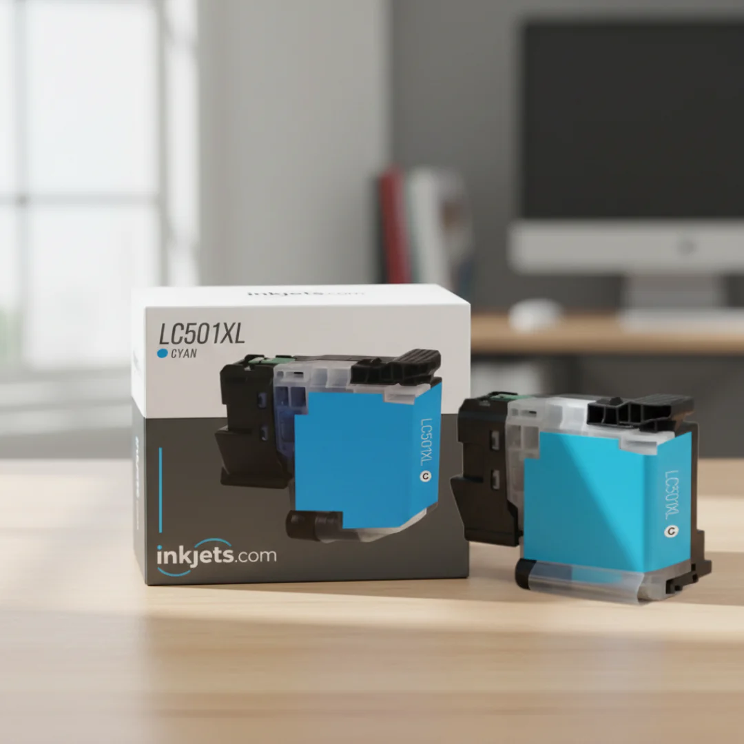 Brother LC501XLC Cyan High Yield Compatible Ink Cartridge - Image 3