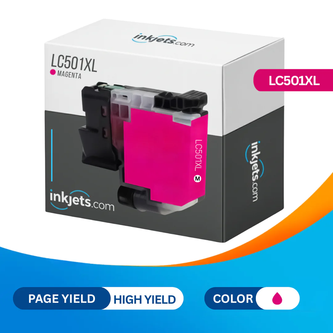 Brother LC501XLM Magenta High Yield Compatible Ink Cartridge - Image 2
