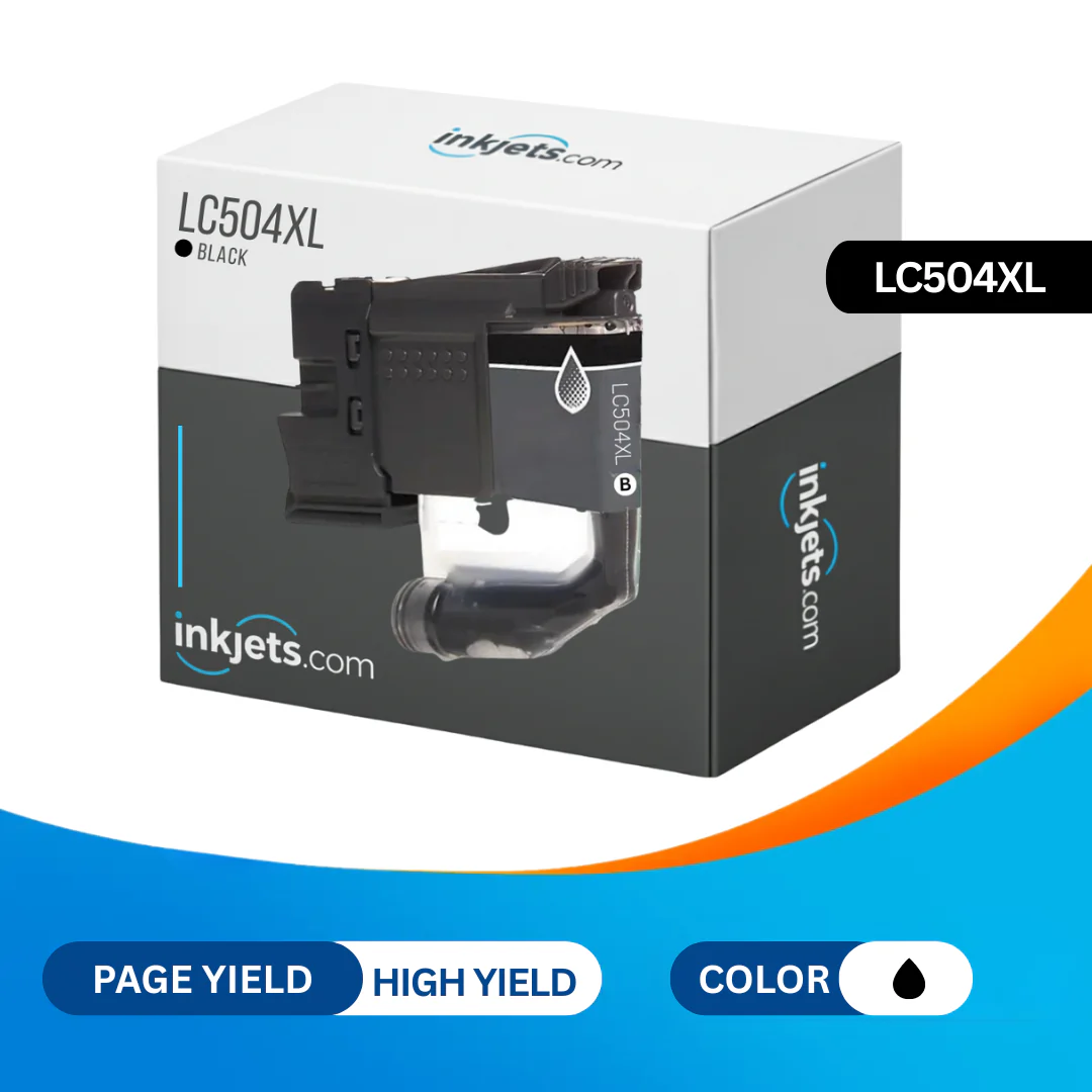 Brother LC504XLBK Black High Yield Compatible Ink Cartridge - Image 2