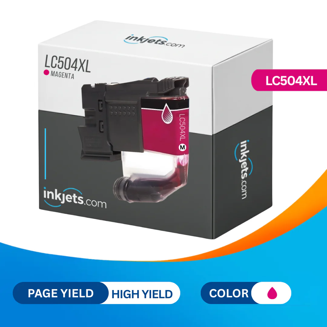 Brother LC504XLM Magenta High Yield Compatible Ink Cartridge - Image 2