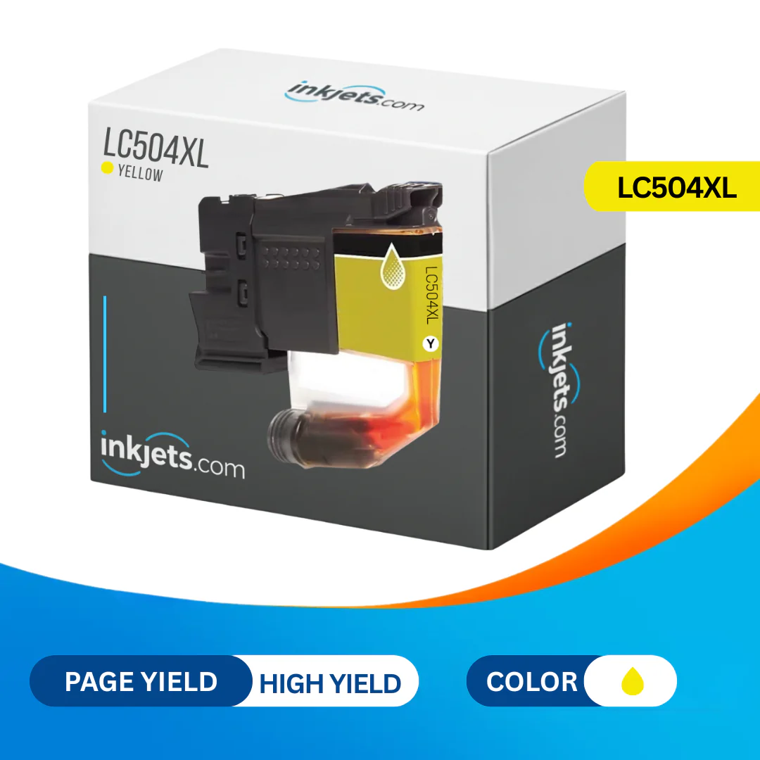 Brother LC504XLY Yellow High Yield Compatible Ink Cartridge - Image 2