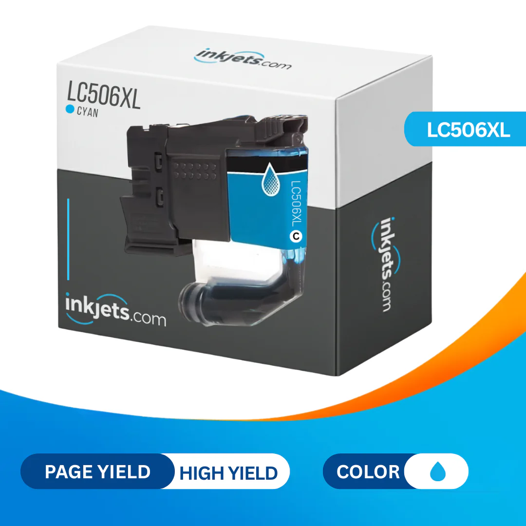 Brother LC506XLC Cyan High Yield Compatible Ink Cartridge - Image 2