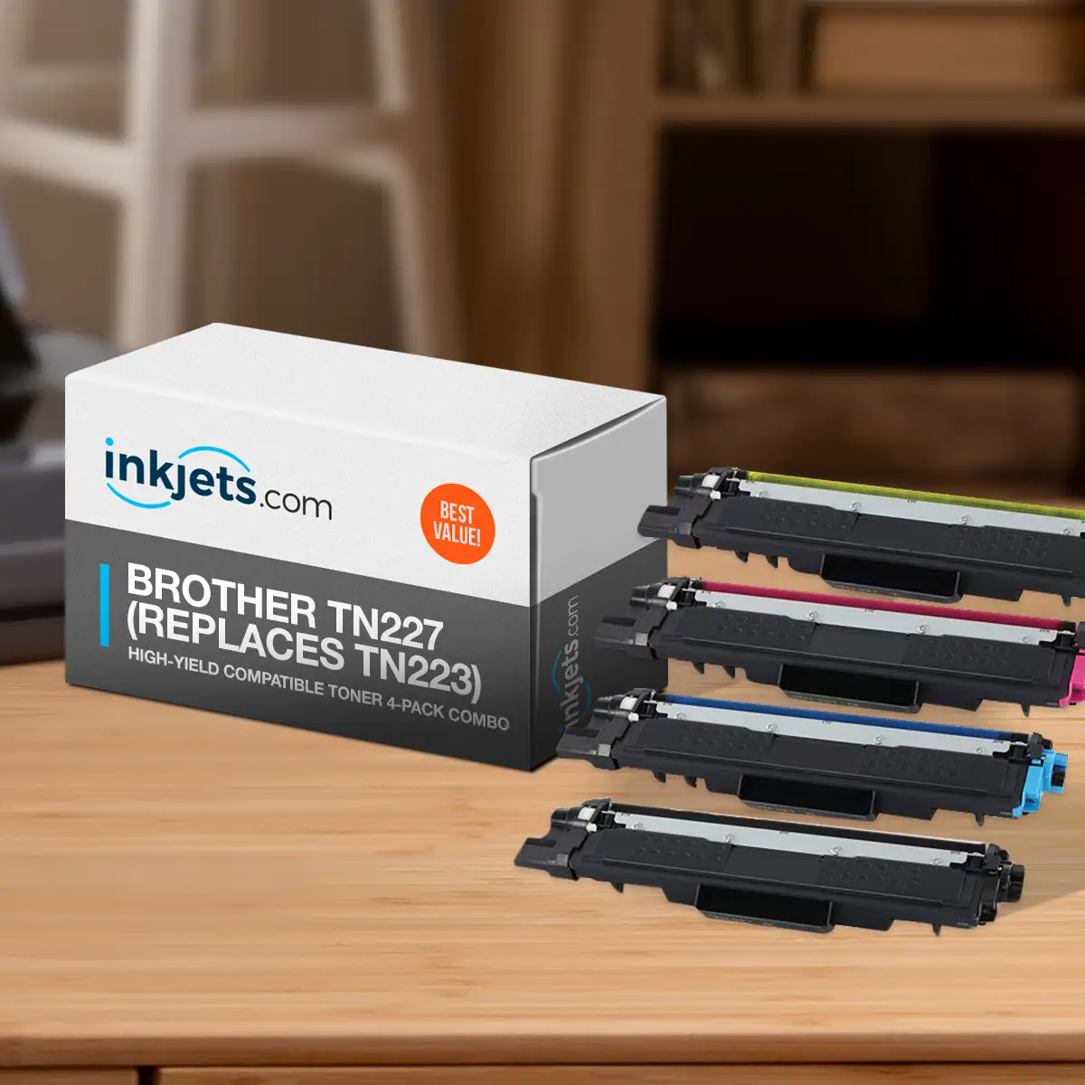 Brother TN227 (Replaces TN223) High-Yield Compatible Toner 4-Pack Combo - Image 3