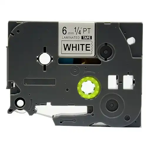 Brother TZe-211 (TZ211) Black on White Compatible P-Touch Label Tape