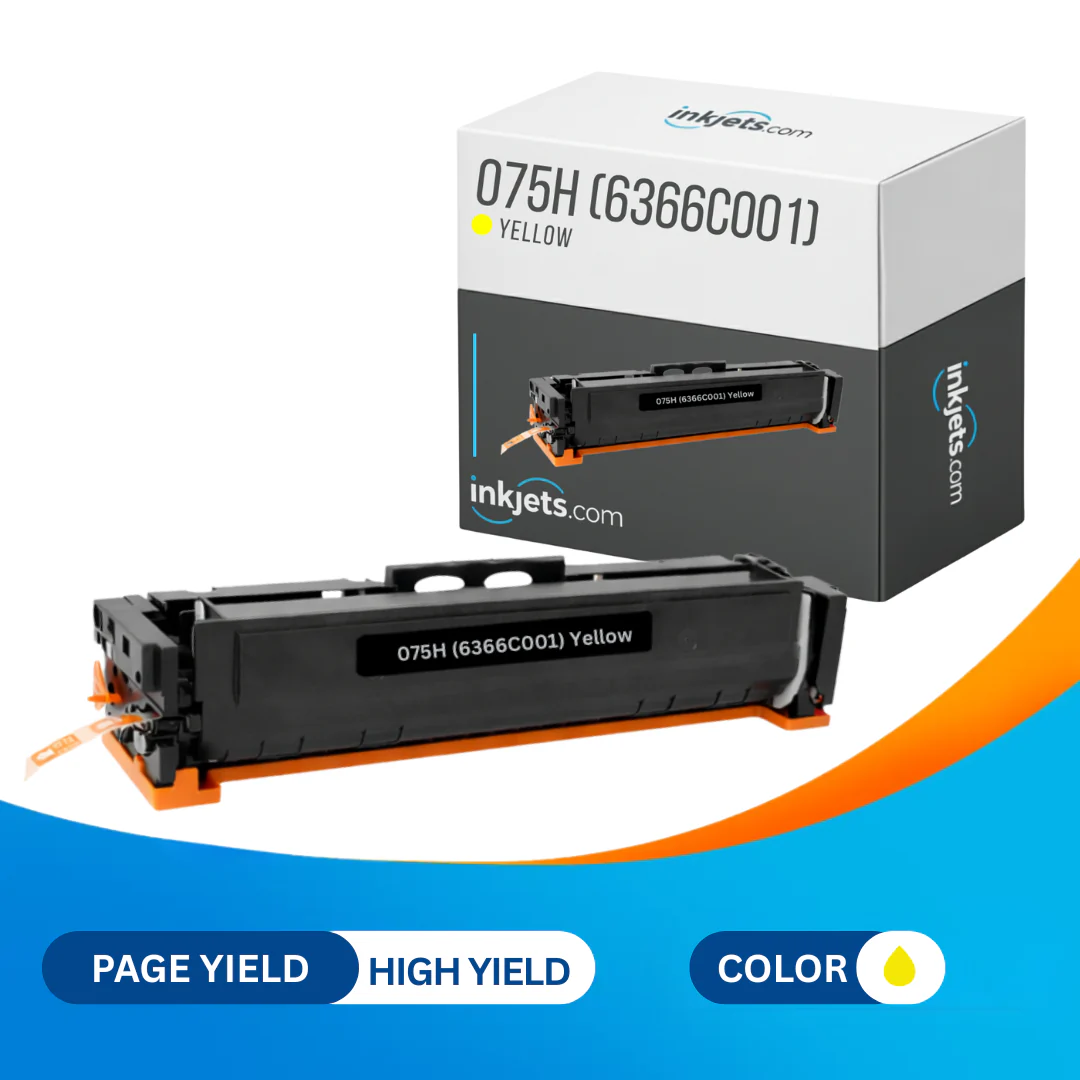Canon 075H (6366C001) Yellow High-Yield Compatible Toner Cartridge - Image 2