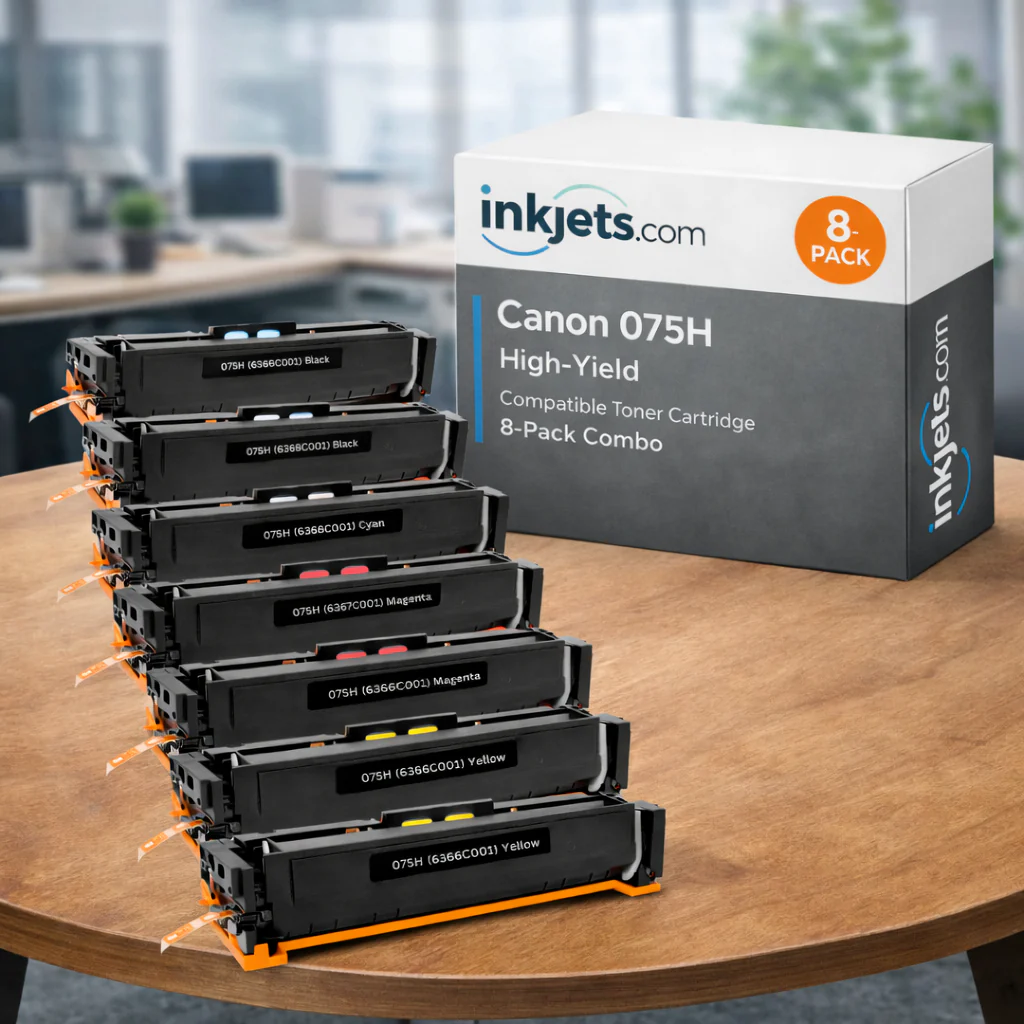 Canon 075H Compatible High-Yield Toner Cartridge 8-Pack Combo - Image 3