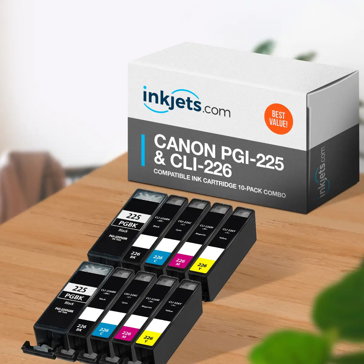 Canon PGI-225 & CLI-226 Compatible Ink Cartridge 10-Pack Combo - Image 3