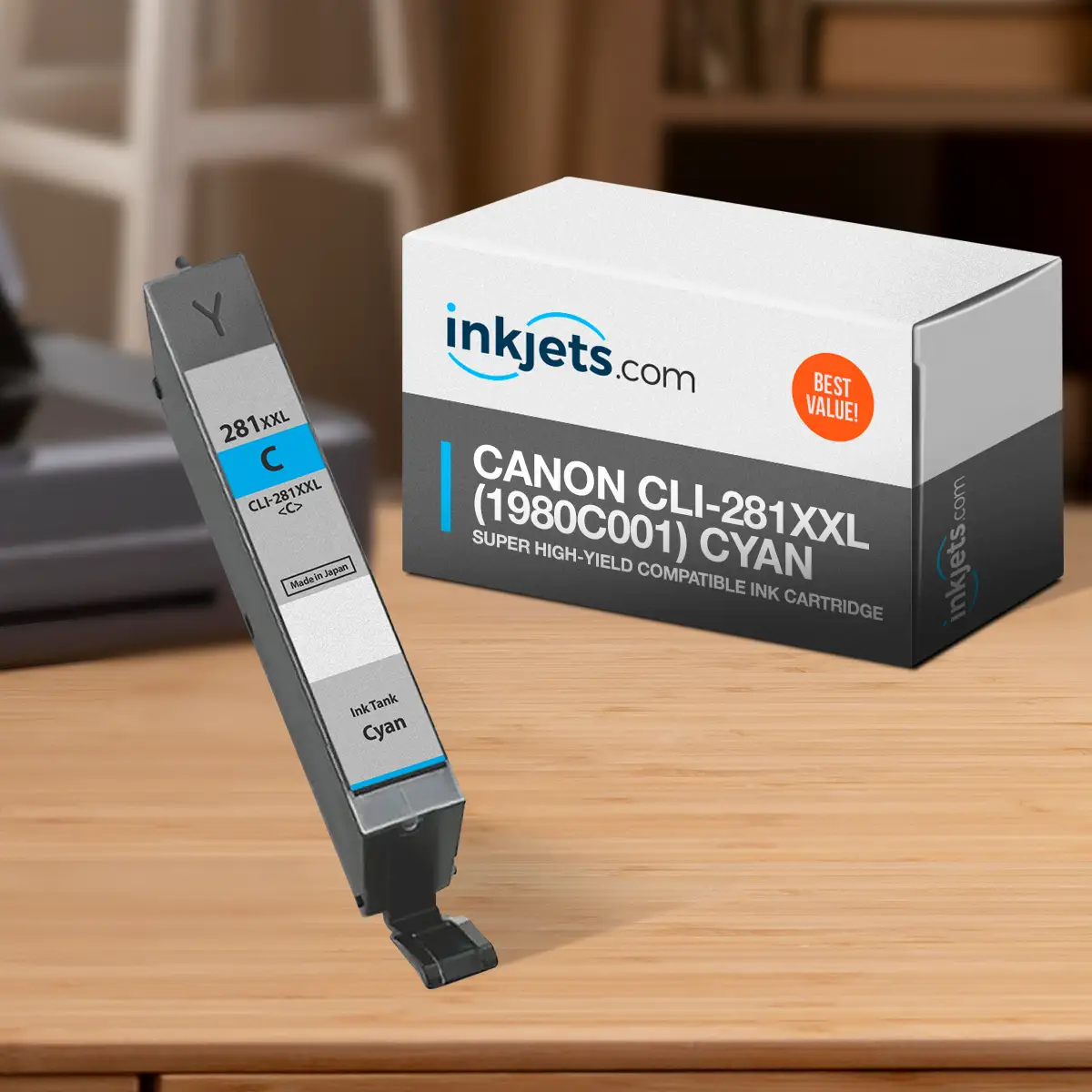 Canon CLI-281XXL (1980C001) Cyan Super High-Yield Compatible Ink Cartridge - Image 3