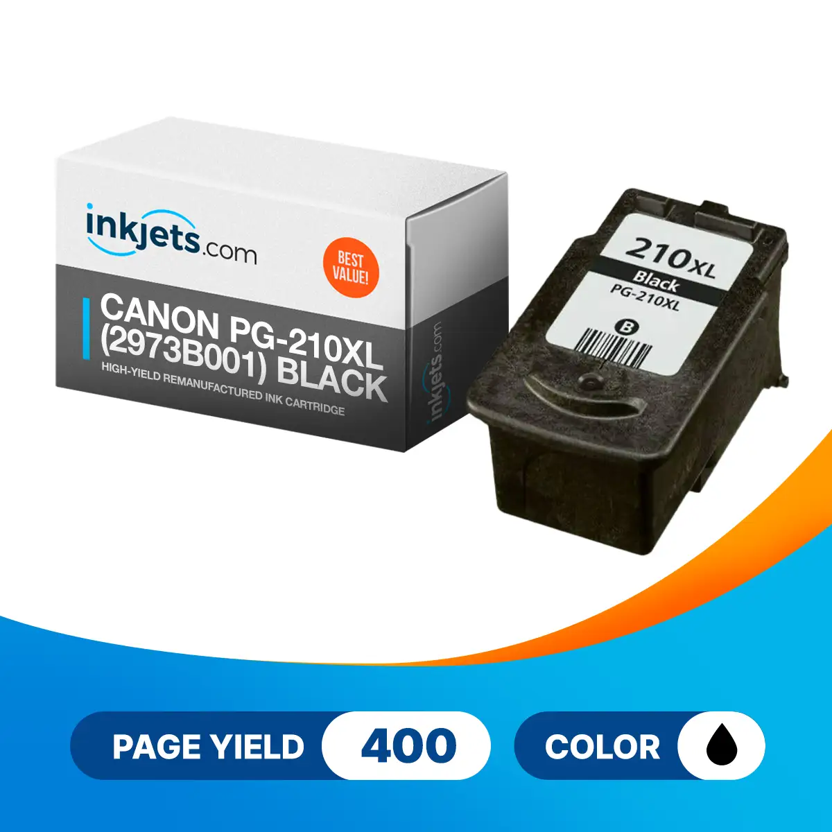 Canon PG-210XL (2973B001) Black High-Yield Remanufactured Ink Cartridge - Image 2
