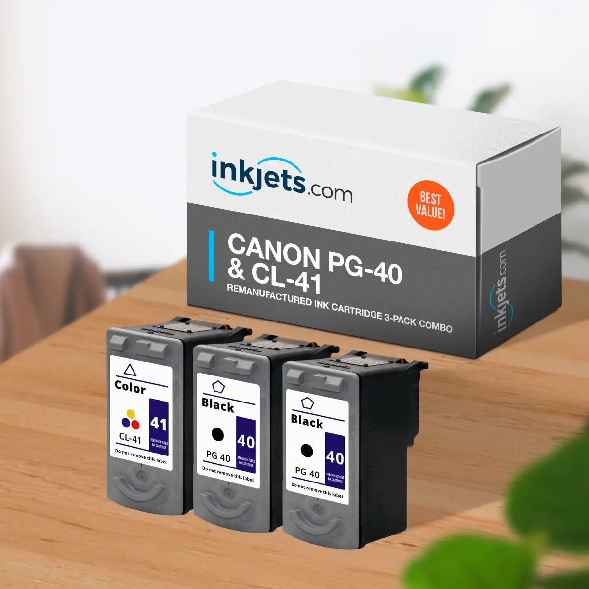 Canon PG-40 & CL-41 Remanufactured Ink Cartridge 3-Pack Combo - Image 3