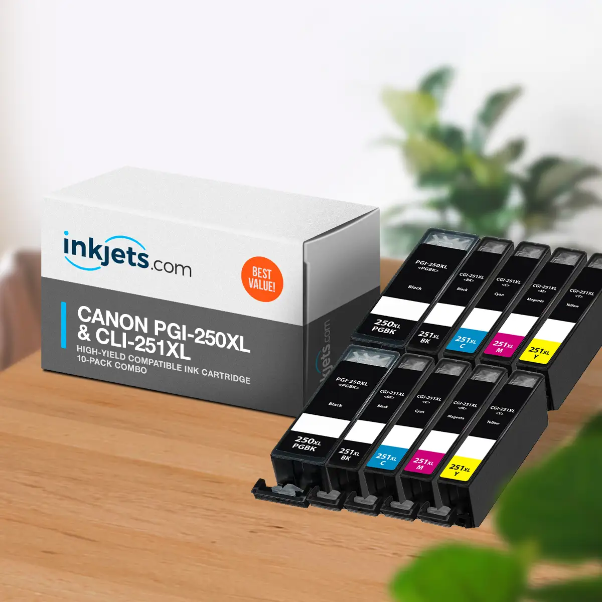 Canon PGI-250XL & CLI-251XL High-Yield Compatible Ink Cartridge 10-Pack Combo - Image 4
