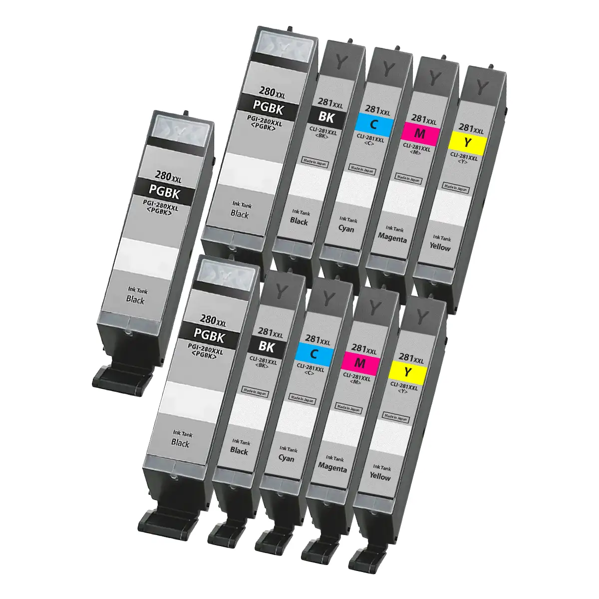 Canon PGI-280XXL & CLI-281XXL Super High-Yield Compatible Ink Cartridge 11-Pack Combo - Image 2