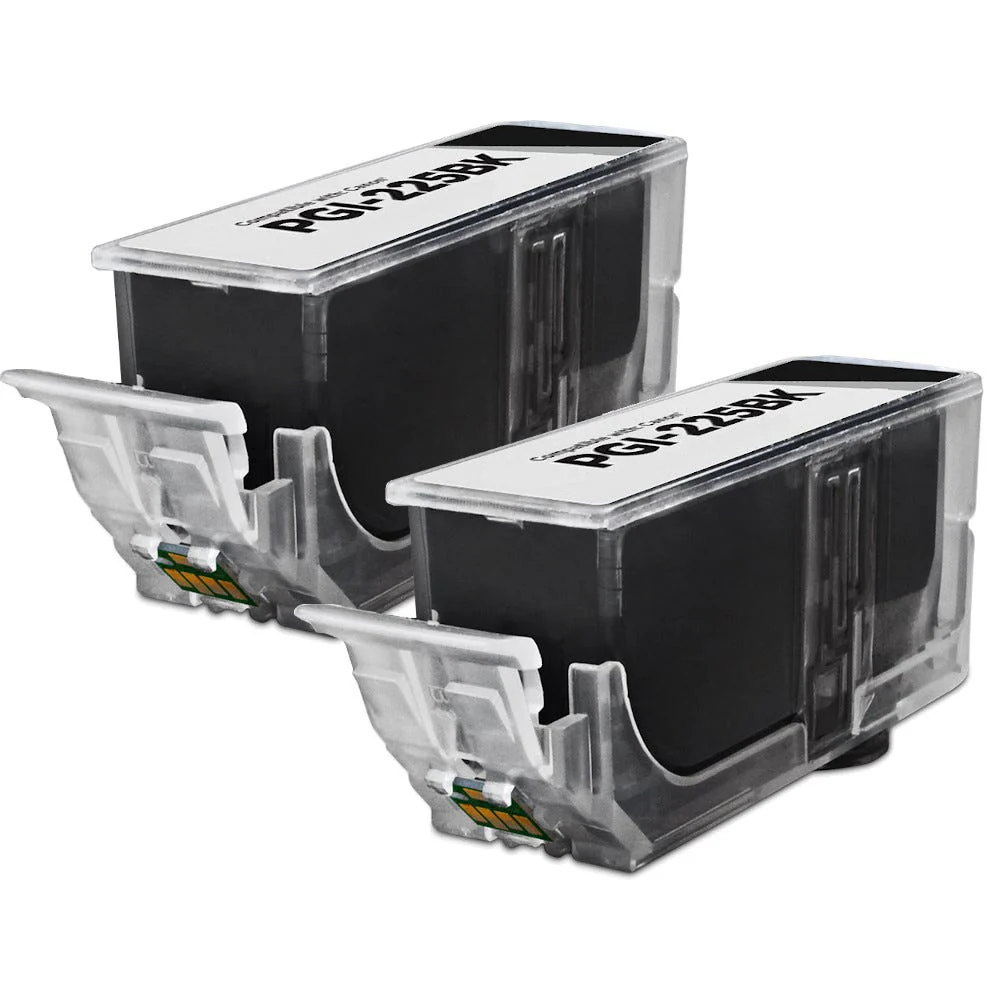 Canon PGI-225BK (4530B001) Pigment Black Compatible Ink Cartridge Twin Pack