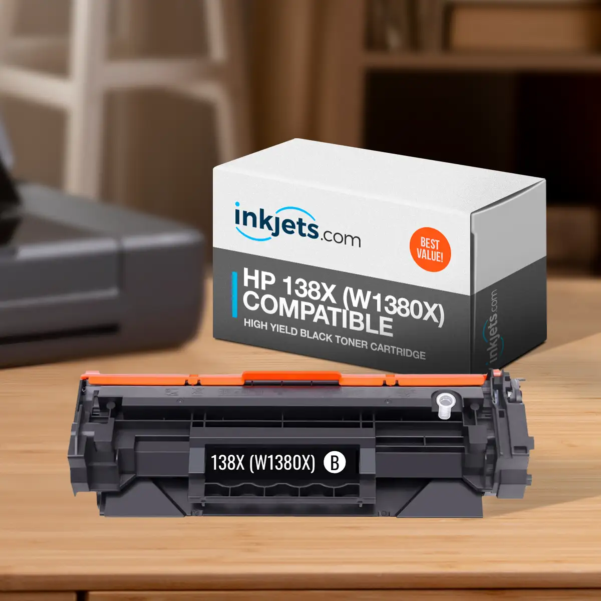 Compatible HP 138X (W1380X) High Yield Black Toner Cartridge - Image 3
