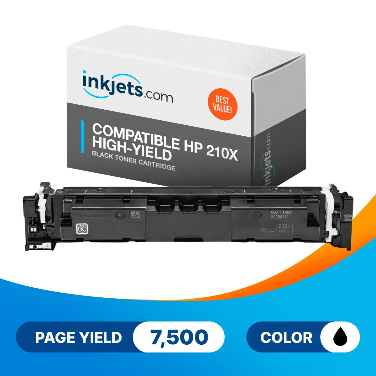 Compatible HP 210X High Yield Black Toner Cartridge - Image 3