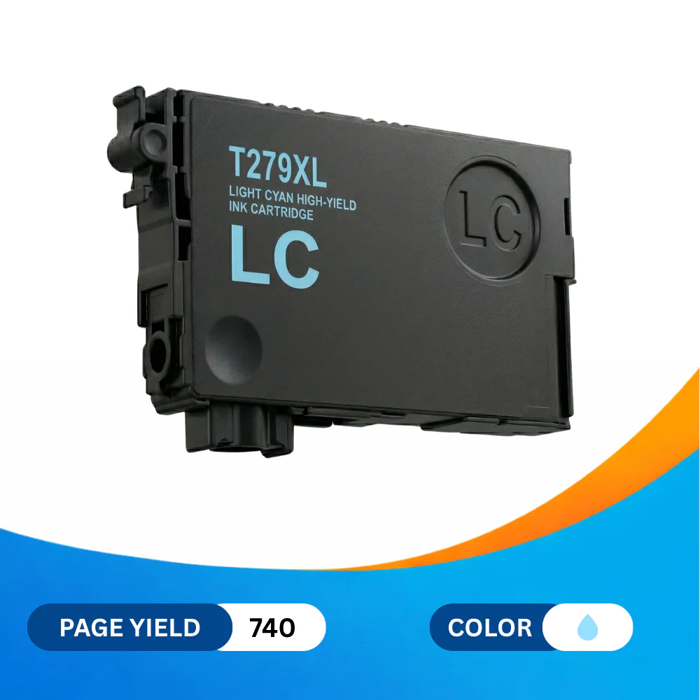 Epson T279XL (T279xl520-S) Light Cyan High Yield Remanufactured Ink Cartridge - Image 2