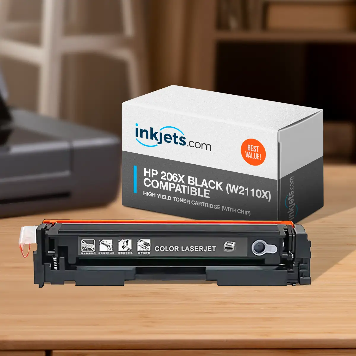 HP 206X Black (W2110X) Compatible High Yield Toner Cartridge (With Chip) - Image 3