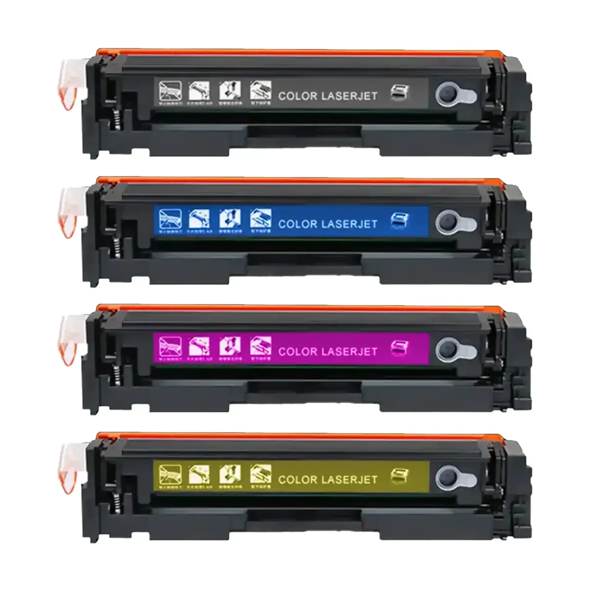 HP 206X Compatible High-Yield Toner Cartridges 4-Pack (With Chip)
