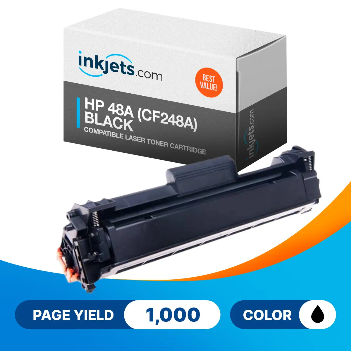 HP 48A (CF248A) Black Compatible Laser Toner Cartridge - Image 2