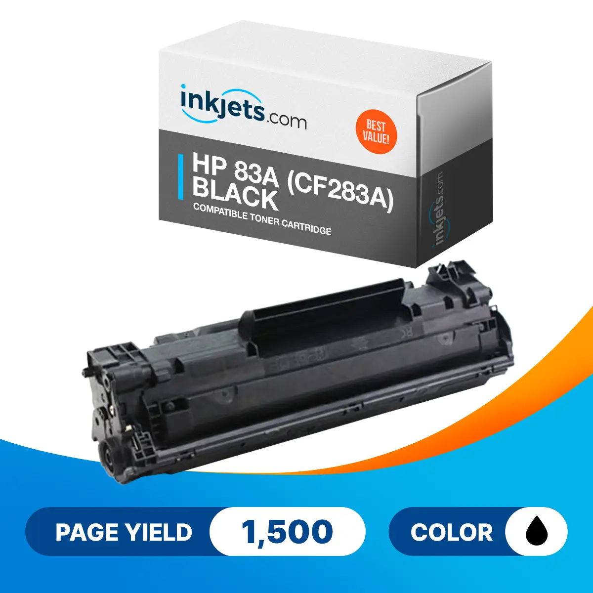 HP 83A (CF283A) Black Compatible Toner Cartridge - Image 2