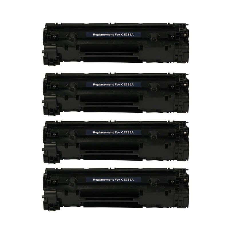 HP 85A (CE285A) Black Standard Compatible Toner Cartridge 4-Pack