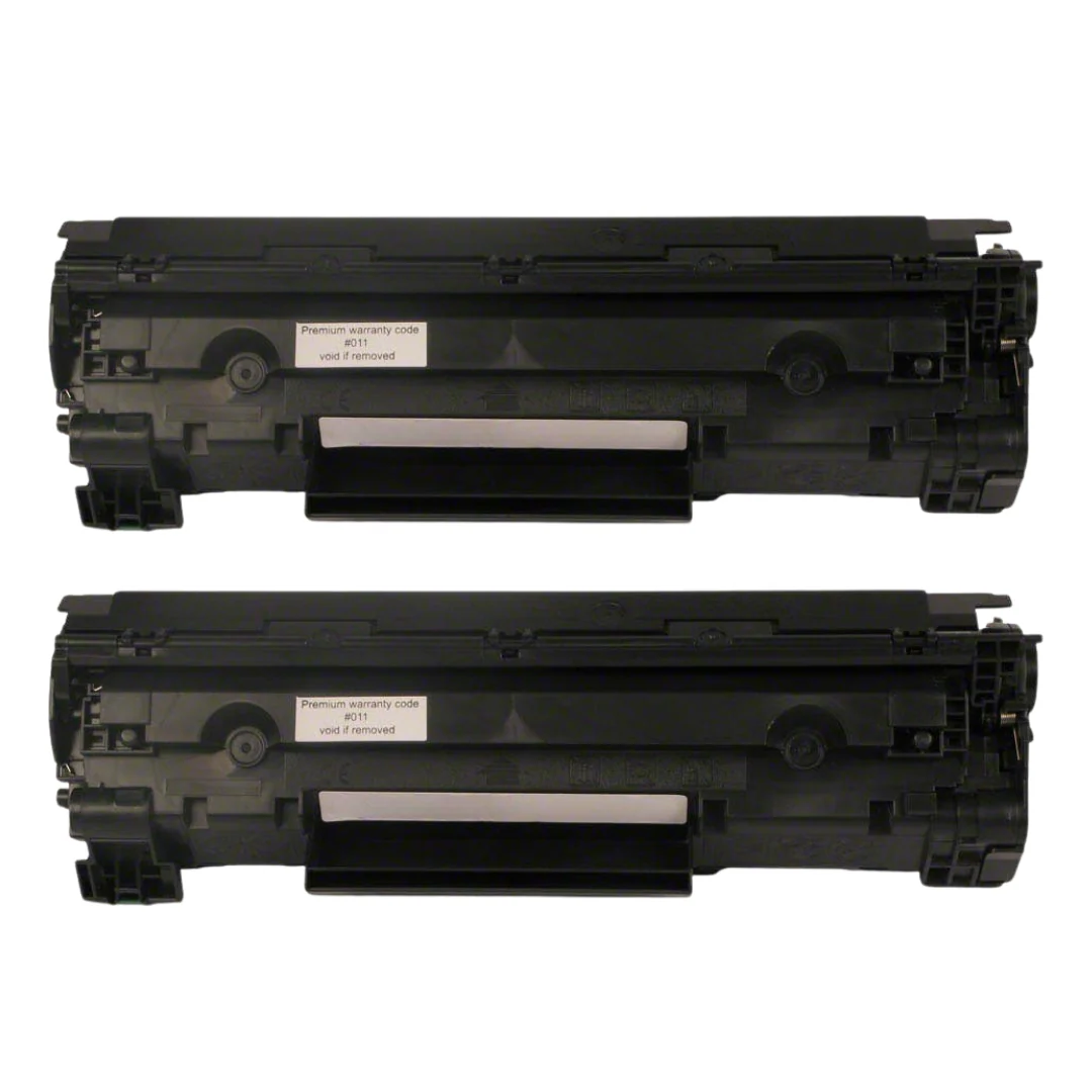 HP 85A (CE285A) Black Jumbo Compatible Toner Cartridge Twin Pack