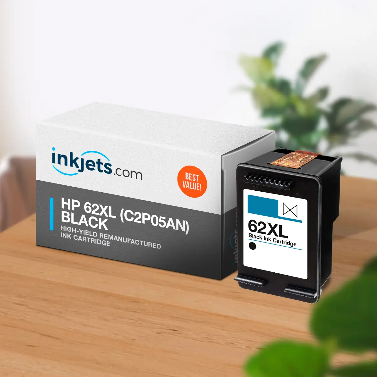 HP 62XL (C2P05AN) Black High-Yield Remanufactured Ink Cartridge - Image 4