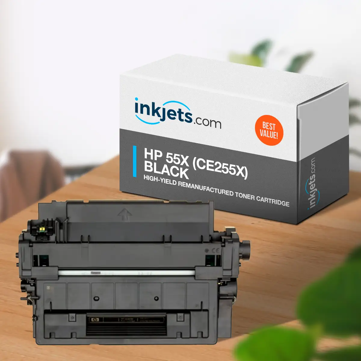 HP 55X (CE255X) Black High-Yield Remanufactured Toner Cartridge - Image 3