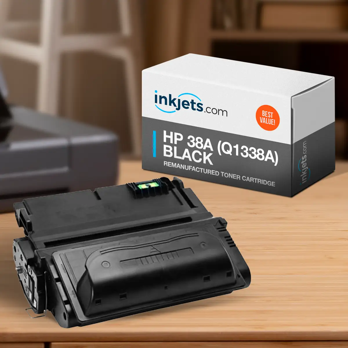 HP 38A (Q1338A) Black Remanufactured Toner Cartridge - Image 3