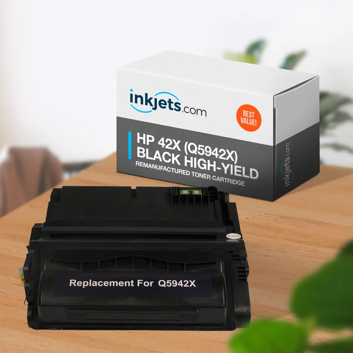 HP 42X (Q5942X) Black High-Yield Remanufactured Toner Cartridge - Image 3