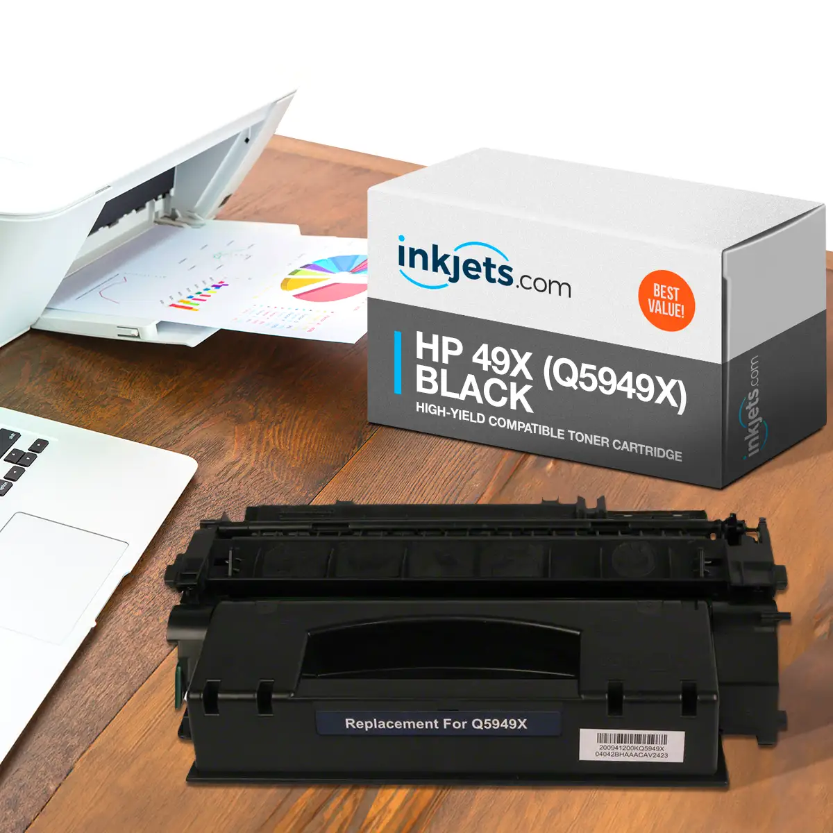HP 49X (Q5949X) Black High-Yield Compatible Toner Cartridge - Image 3