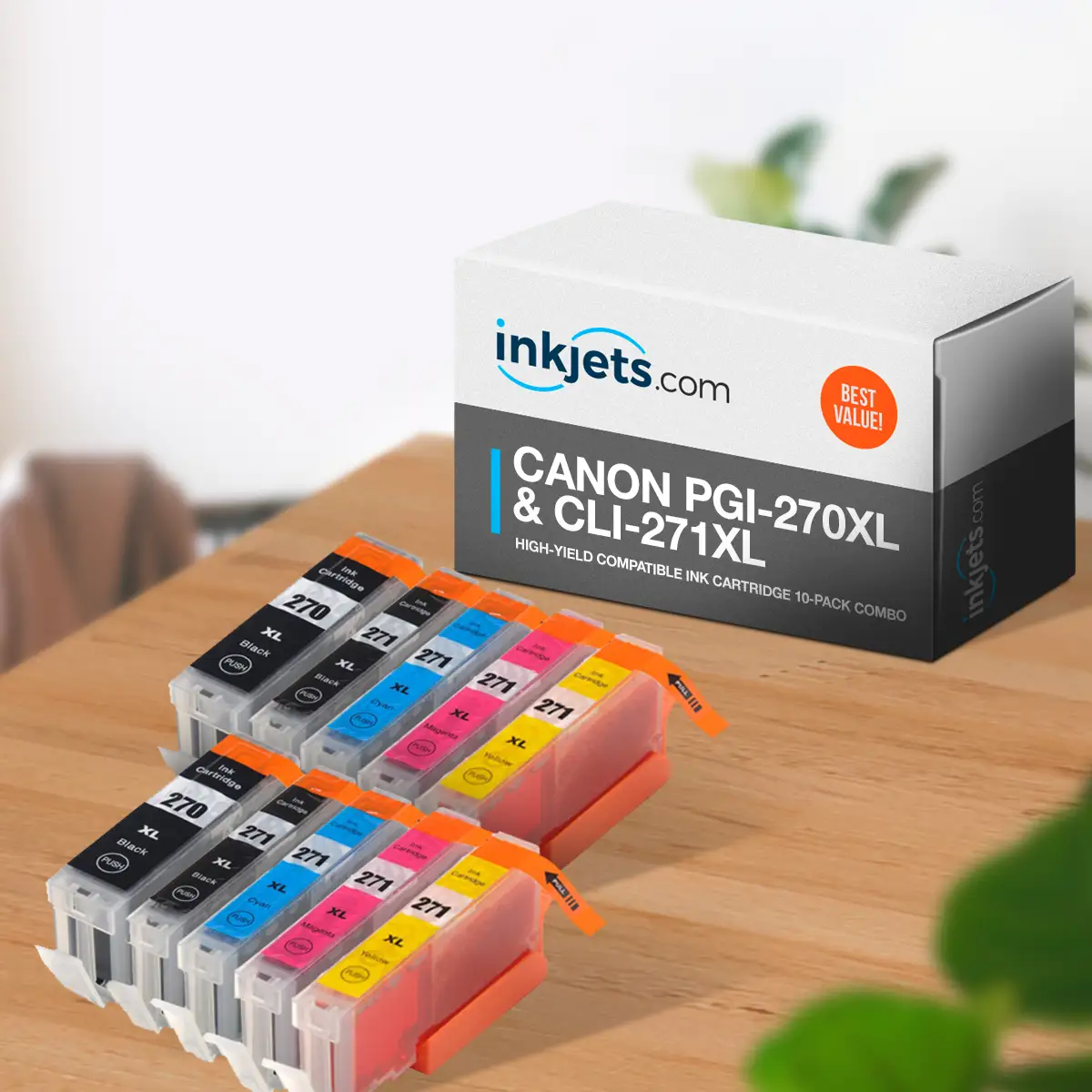 Canon PGI-270XL & CLI-271XL High-Yield Compatible Ink Cartridge 10-Pack Combo - Image 3