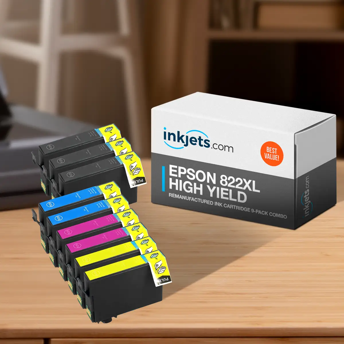 Epson 822XL High Yield Remanufactured Ink Cartridge 9-Pack Combo - Image 3